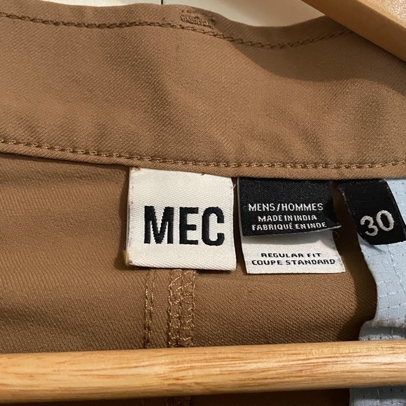 MEC Men's Beige Nylon Shorts - Picture 4 of 7
